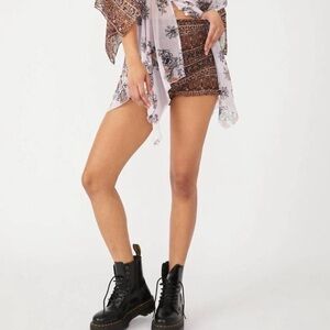 Intimately Free People Dream State Smocked Shorts XL 45